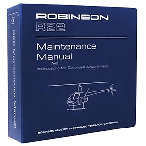 robinson r22 maintenance manual